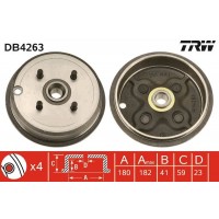 DB4263 TRW Гальмівний барабан