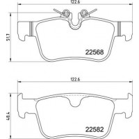 P 86 030 BREMBO Комплект гальмівних колодок дисковий гальм