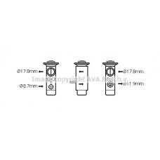 MC1017 AVA QUALITY COOLING Розширювальний клапан кондиціонера
