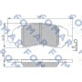 FO 973981 FOMAR Friction Комплект гальмівних колодок дисковий гальм