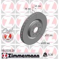 110.2220.20 ZIMMERMANN Гальмівний диск