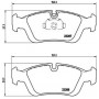 P 06 024 BREMBO Комплект гальмівних колодок дисковий гальм