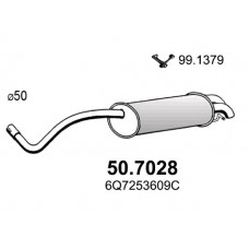 50.7028 ASSO Глушник вихлопних газів кінцевий