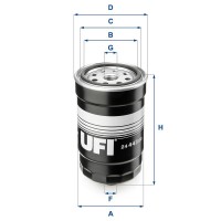 2444300 UFI Паливний фільтр