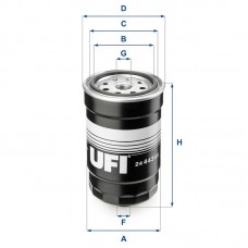 2444300 UFI Паливний фільтр