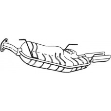 185-407 BOSAL Глушник вихлопних газів кінцевий