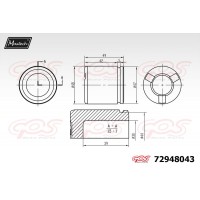 72948043 MAXTECH Поршень корпус скоби гальма