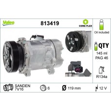 813419 VALEO Компресор кондиціонера