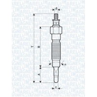062900064304 MAGNETI MARELLI Свічка розжарювання