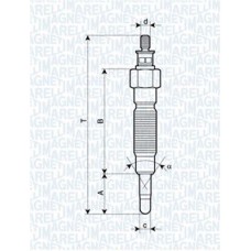 062900064304 MAGNETI MARELLI Свічка розжарювання