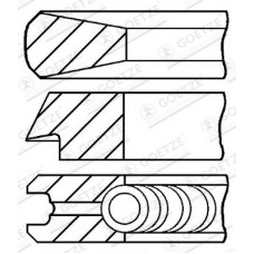 08-114400-40 GOETZE ENGINE Комплект поршневих кілець