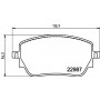 MDB4108 MINTEX Комплект гальмівних колодок дисковий гальм