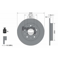 BDS2107 BENDIX Braking Гальмівний диск