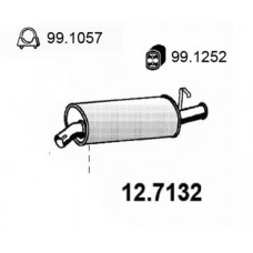 12.7132 ASSO Глушник вихлопних газів кінцевий