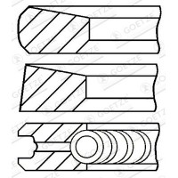 08-287100-00 GOETZE ENGINE Комплект поршневих кілець