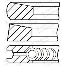 08-287100-00 GOETZE ENGINE Комплект поршневих кілець