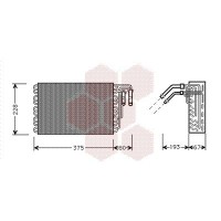 3000V020 VAN WEZEL Випарник кондиціонера