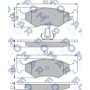 FO 633681 FOMAR Friction Комплект гальмівних колодок дисковий гальм