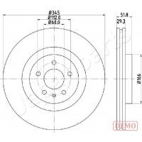 DI-0918C JAPANPARTS Гальмівний диск