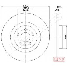 DI-0918C JAPANPARTS Гальмівний диск