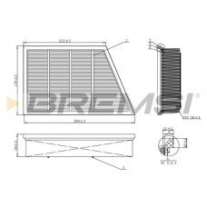FA1210 BREMSI Повітряний фільтр