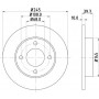 8DD 355 100-621 HELLA PAGID Гальмівний диск
