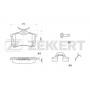 BS-1040 ZEKKERT Комплект гальмівних колодок дисковий гальм