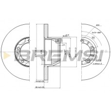 CD6058S BREMSI Гальмівний диск