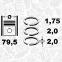 R1013600 ET ENGINETEAM Комплект поршневих кілець