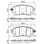 ADB32237 COMLINE КомплеК т гальмівних колодок, дискове гальмо
