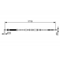 1 987 482 526 BOSCH Тросик, cтояночный тормоз