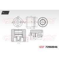 72960046 MAXTECH Поршень корпус скоби гальма