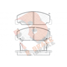 RB0609 R BRAKE Комплект гальмівних колодок дисковий гальм