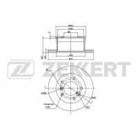 BS-5054B ZEKKERT Гальмівний диск
