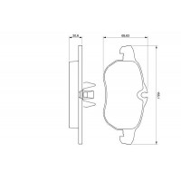 0 986 424 677 BOSCH Комплект гальмівних колодок дисковий гальм