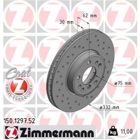 150.1297.52 ZIMMERMANN Гальмівний диск