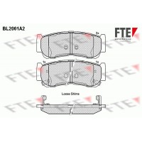BL2061A2 FTE Комплект гальмівних колодок дисковий гальм