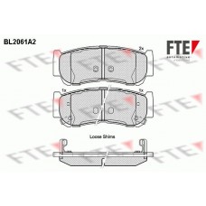 BL2061A2 FTE Комплект гальмівних колодок дисковий гальм