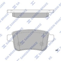 SP4158 Hi-Q Комплект гальмівних колодок дисковий гальм