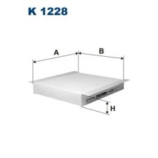 Фільтр повітря у внутрішньому просторі FILTRON K 1228