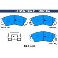 B1.G102-1462.2 GALFER Комплект гальмівних колодок дисковий гальм