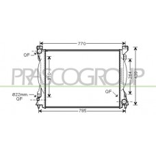 AD034R010 PRASCO Радіатор охолодження двигуна