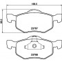 8DB 355 010-141 HELLA Комплект гальмівних колодок дисковий гальм
