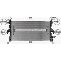 CN2321 AVA QUALITY COOLING Радіатор охолодження двигуна