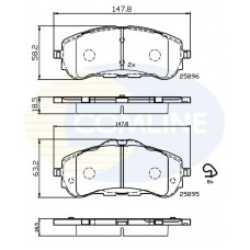 CBP32232 COMLINE КомплеК т гальмівних колодок, дискове гальмо