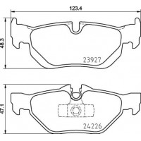 P 06 105 BREMBO Комплект гальмівних колодок дисковий гальм