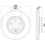 8DD 355 109-761 HELLA PAGID Гальмівний диск