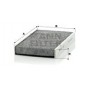 CUK 1629 MANN-FILTER Фільтр повітря у внутрішньому просторі
