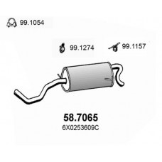58.7065 ASSO Глушник вихлопних газів кінцевий