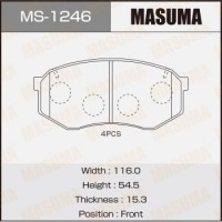 MS-1246 MASUMA Комплект гальмівних колодок